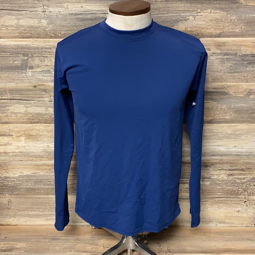 Catherine Coatney Men's Long Sleeve Blue Lycra Top NWT G2